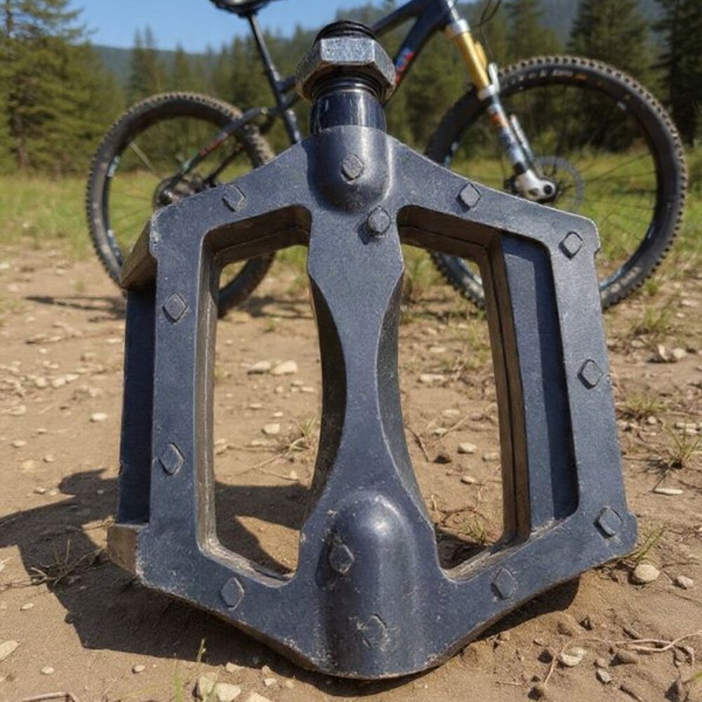 Ultimate Performance: Sleek Black Mountain Bike Pedal